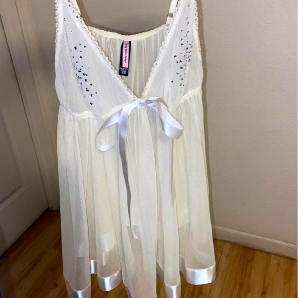 Victoria Secret White Silk Lingerie